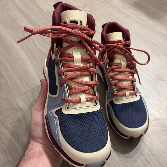 Like New APL Techloom Defender Seakers Size 7 Color Blue Cream Pink - Picture 5 of 10